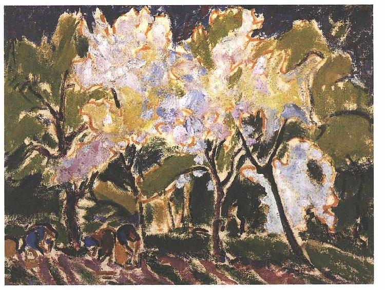 Ernst Ludwig Kirchner Landscape in the spring France oil painting art